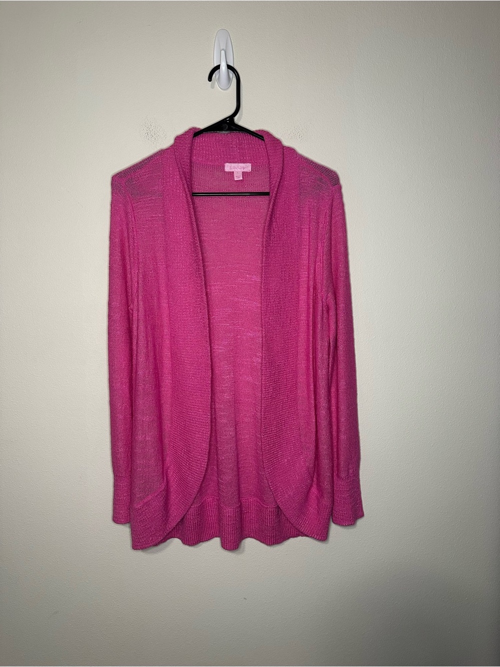 Lilly Pulitzer Amalie cardigan dragonfruit pink size large style 53179 - Picture 3 of 8
